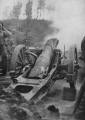 105mm m02 in action during the battle of Verdun 1916, in the so called "K�chenschlucht"