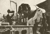 28cm Howitzer, possibly in action at Tsing-Tao in 1914