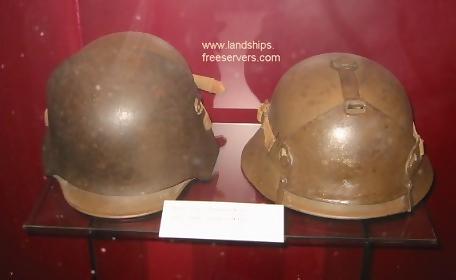 Bernsdorfer on the right, German type helmet on the left